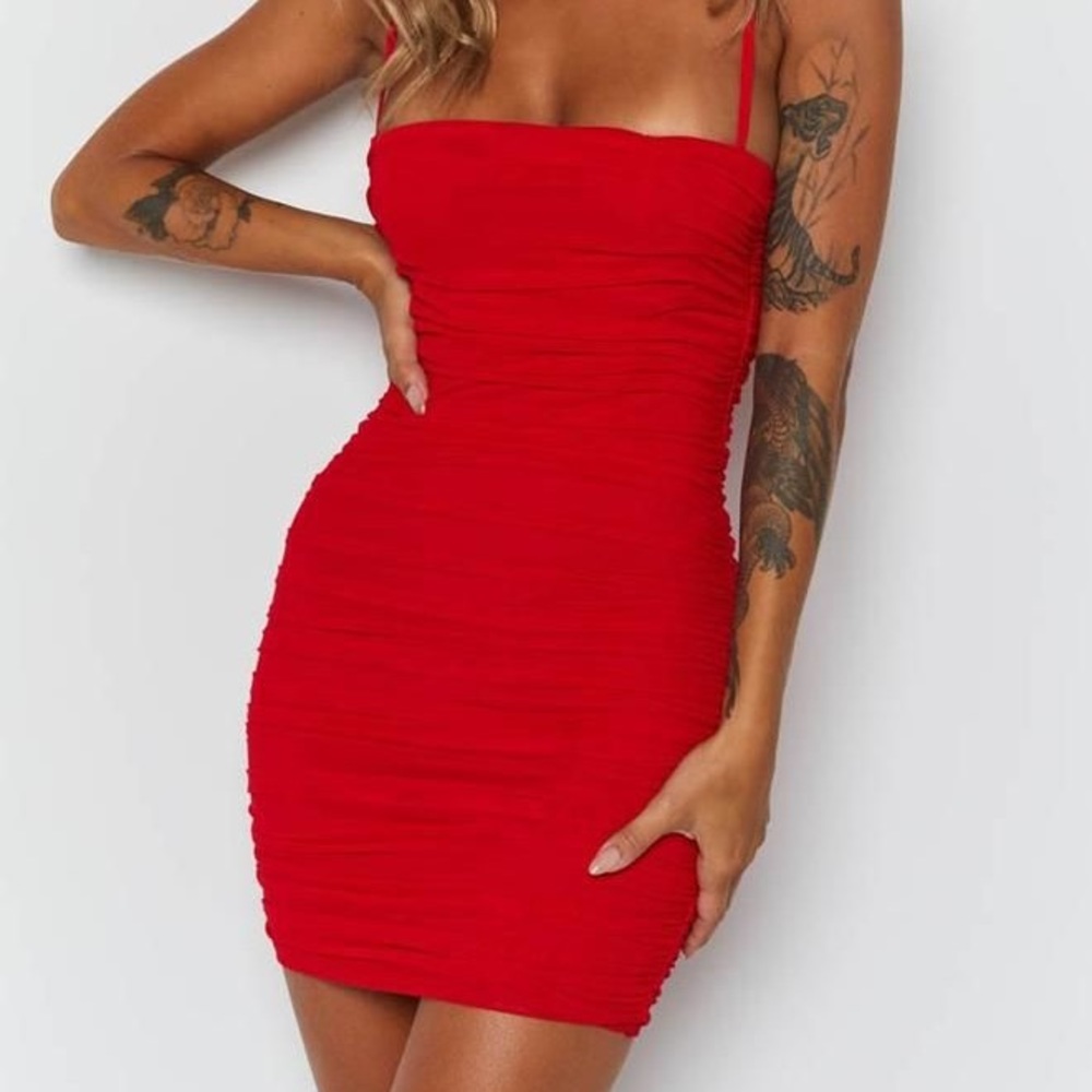 Beginning Boutique Crazy in Love Dress Red